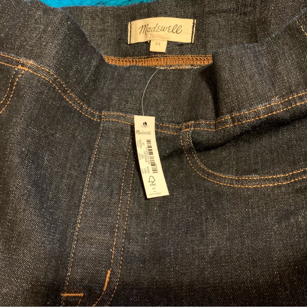 Madewell Pull-On Skinny Flare Jeans in Havenley Wash Sz 26 and with tags